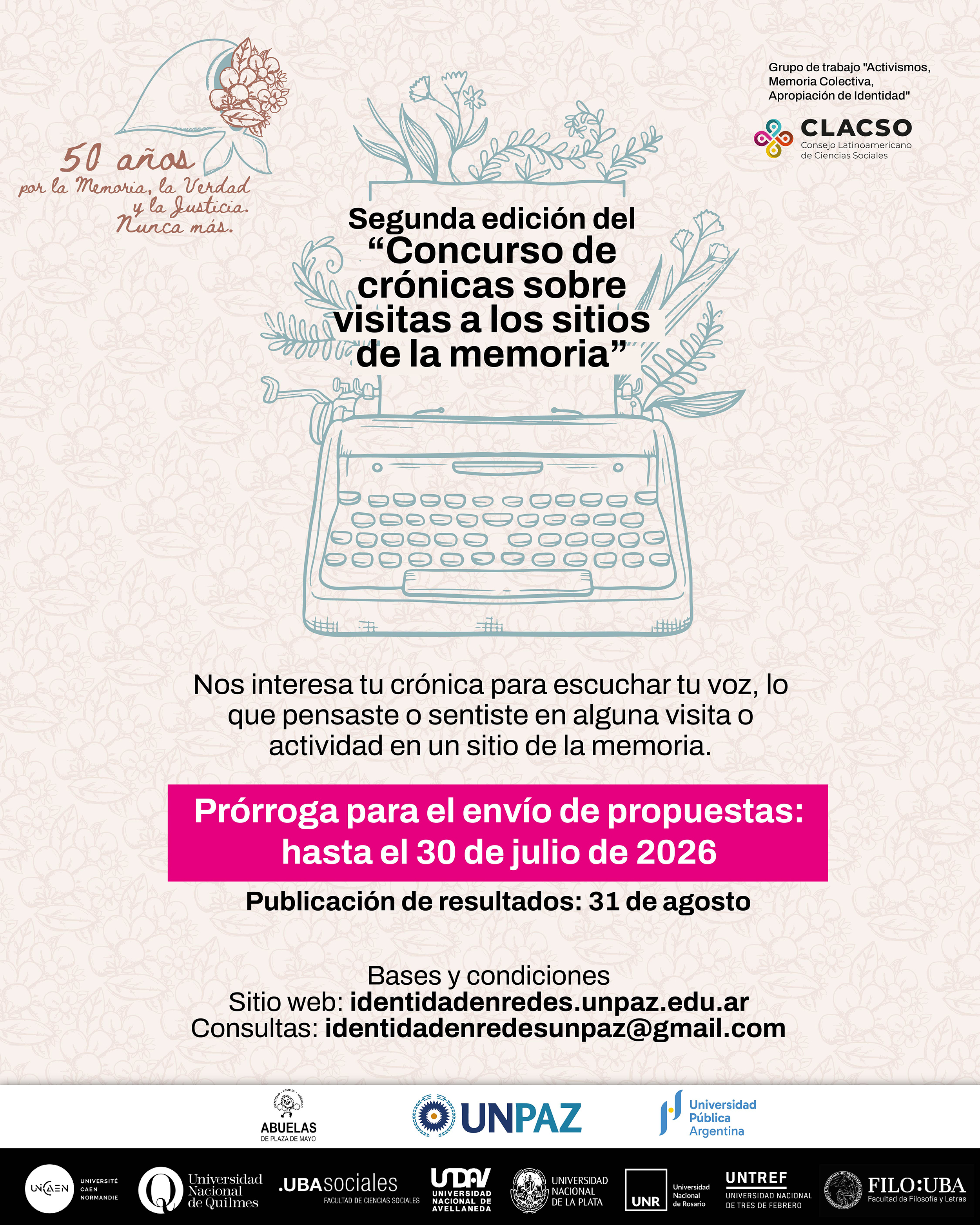 Identidad en Redes - Concurso de Crónicas